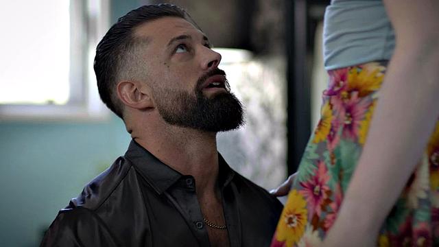 Transsexual beauty fucked by stiff cock in anal