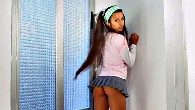 Latina teen fingers in POV