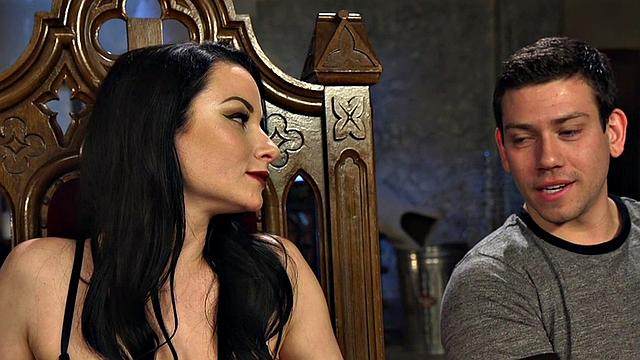 BDSM domina tickling and pegging her loving sub