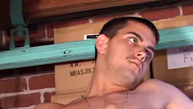 Cory and TJ stroke side by side and show off their hard cocks