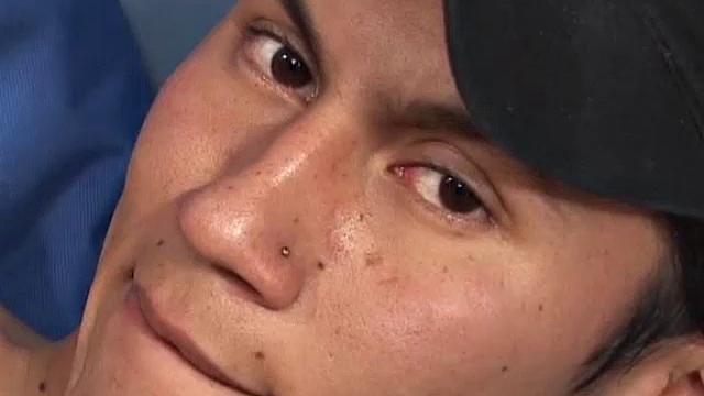 Eduardo is a cute 19 year old Latino studying auto mechanic. After fixing a car issue, he jerks off. Eduardo plants his skinny ass in a bean bag chair and strips off.