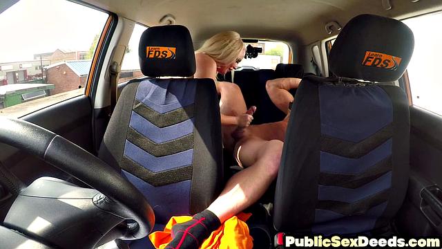 Blonde student cockriding her instructor