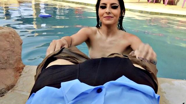 Picked up babe facefucked in POV and pile driven in couple