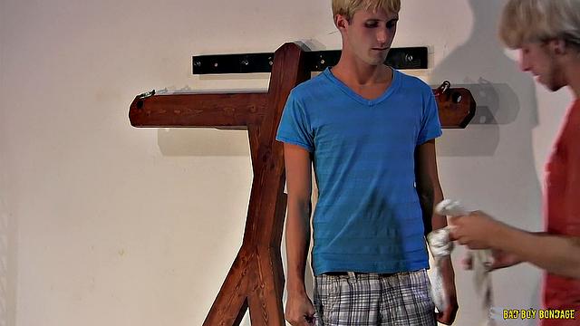 Kinky Blond Bondage Bros - Angel Lucas & Cody Paranoid - Part 1