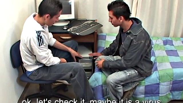 Skinny Hispanic gets fucked in ass in homemade anal.