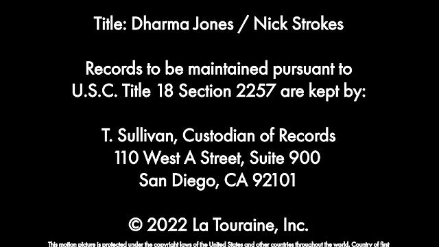 Natural bubble butt brunette Dharma Jones swallows jizz after bathing with brother's friend