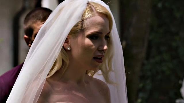 невеста в очках трахается, когда жених сбегает