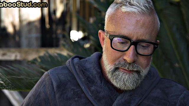 Hairy IR DILF enjoys stepson with Black stud