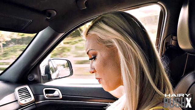 Bigtitted bushy blondie gets cuntsmashed