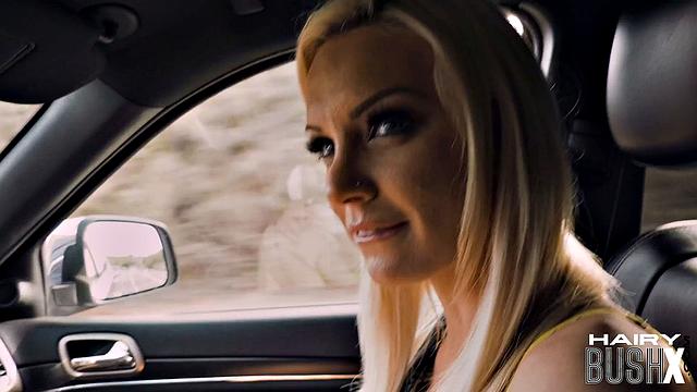 Bigtitted bushy blondie gets cuntsmashed