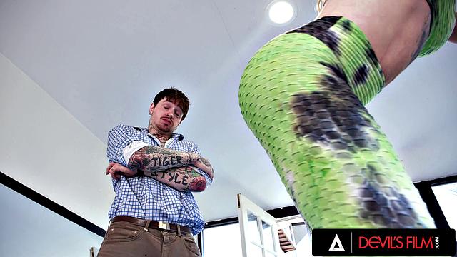 DEVILS FILM - Naughty Trans Gracie Jane Gets Ass Pounded By Her Friend's Boyfriend