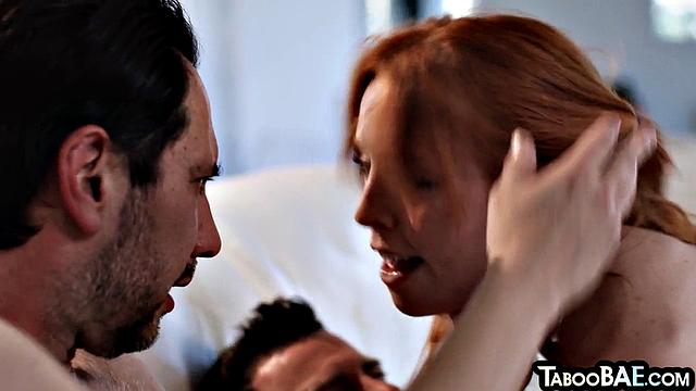 Cockhungry babe shared by 2 cocks in 3way