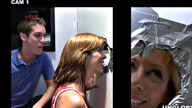 Straight amateur sucked at gloryhole by gay