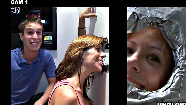 Straight amateur sucked at gloryhole by gay