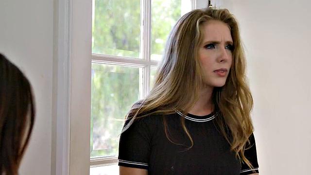 GIRLSWAY - Naturally Stacked Lena Paul Gets DPed By Nerds Jane Wilde & Gia Derza