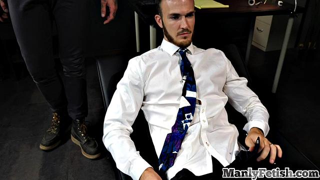 Crazy therapist controls athletic patient