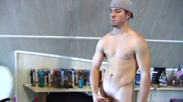 Cory Woodall watches a porn video near his skateboard. The camera takes us on a tour of Cory's body, which looks cuter than ever. When viewed from the floor up, this boy's balls are huge.