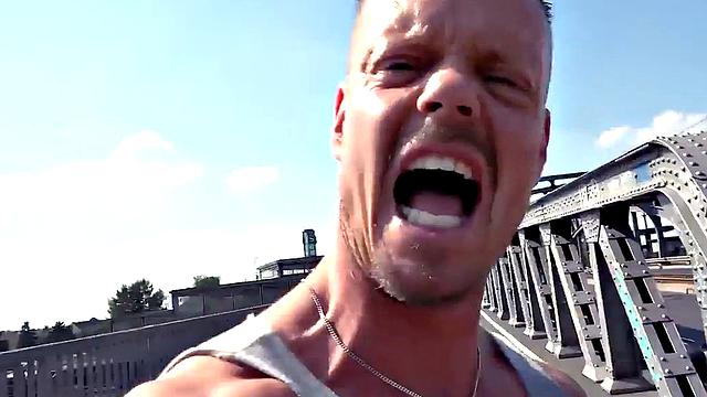 Public squirty lady POV fucked outdoors by sex date