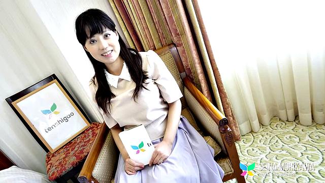 Pregnant model Ms Siena Morikawa shows her huge tits