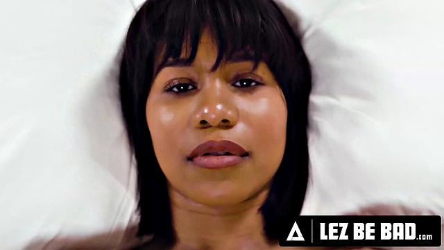 LEZ BE BAD - Horny Anna Claire Clouds Fucks Scarlett Alexis In Wild Sex Tape Before Trip