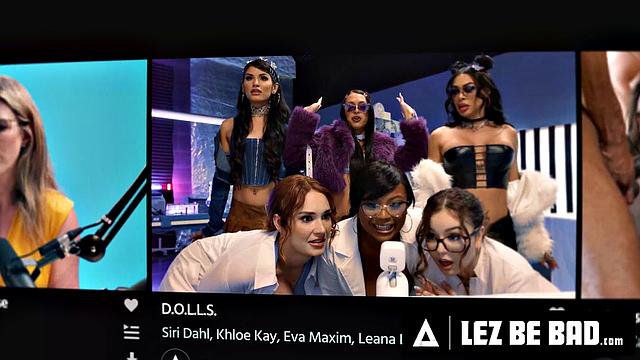 LEZ BE BAD - Horny Anna Claire Clouds Fucks Scarlett Alexis In Wild Sex Tape Before Trip