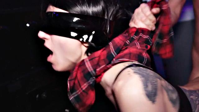 Fake priest gives petite slut facial while her friend watches