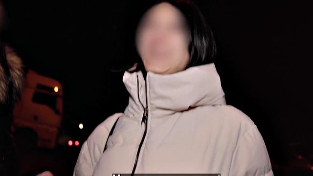 Fake priest gives petite slut facial while her friend watches