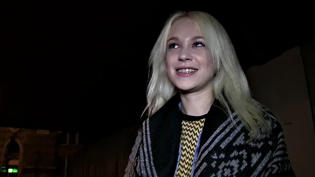 Blonde Russian loves public sex