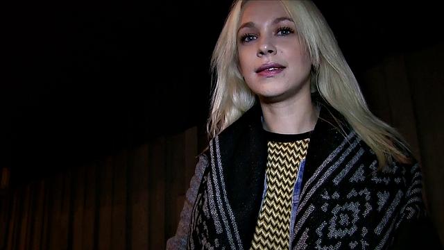 Blonde Russian loves public sex