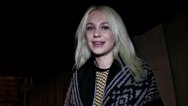 Blonde Russian loves public sex