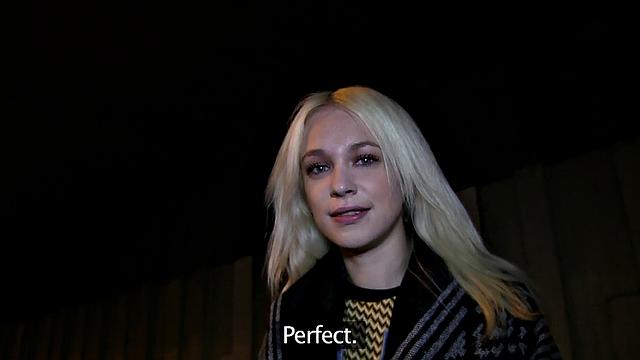 Blonde Russian loves public sex