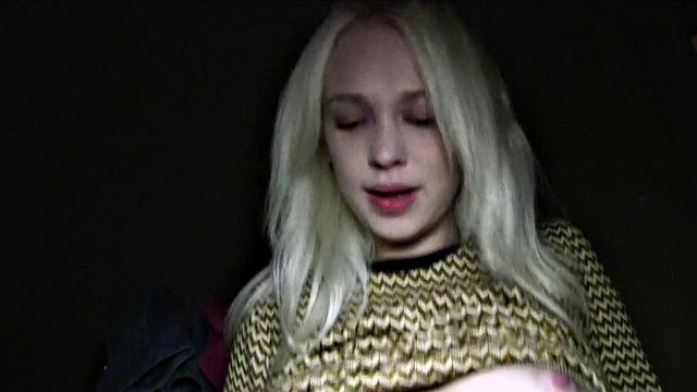 Blonde Russian loves public sex