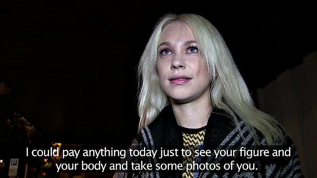 Blonde Russian loves public sex