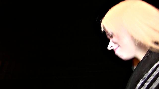 Blonde Russian loves public sex