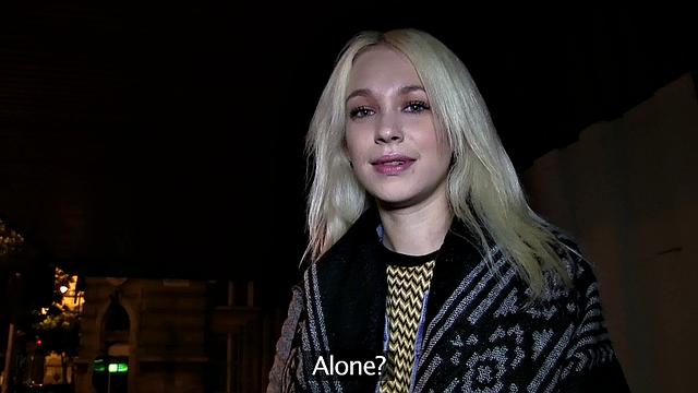 Blonde Russian loves public sex