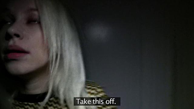 Blonde Russian loves public sex