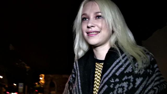 Blonde Russian loves public sex