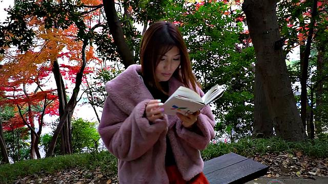 Amateur Miku Kanno from Tokyo comes to hotel and gets naked for us