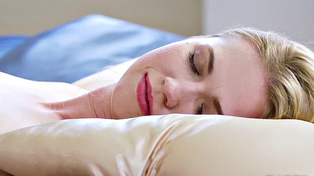 Watch Satin Skin's tight blonde pussy get fingered up close and personal in panties