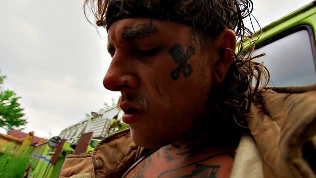 Uniformed gay deepthroated outdoors before bareback sex