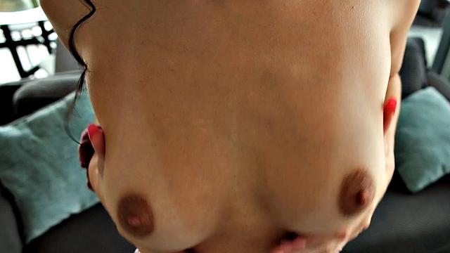 Tight-Bodied Angel Has Fun Fingering Her Hairy Pussy