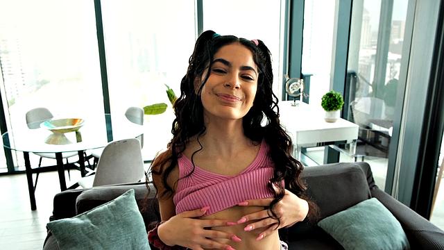 Tight-Bodied Angel Has Fun Fingering Her Hairy Pussy