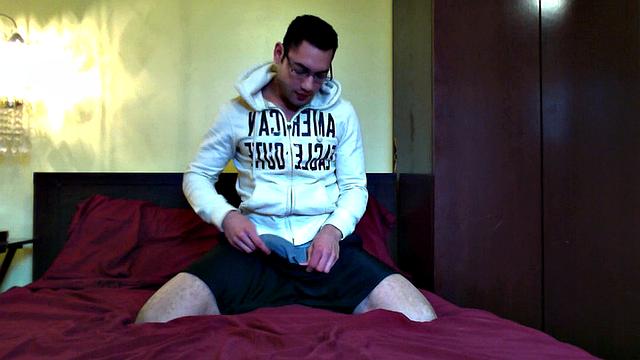 Amateur Stroking His Big Dick