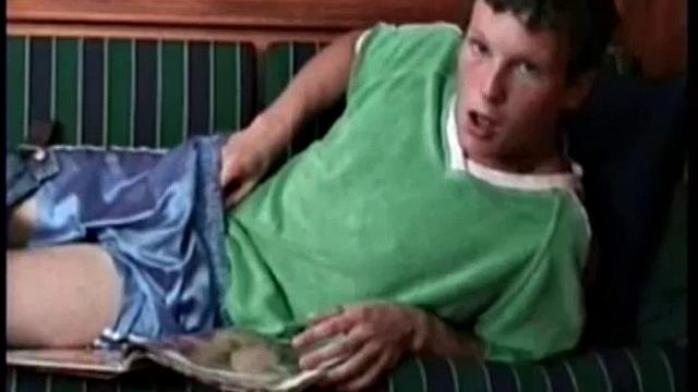 This absolutely adorable Irish boy arrives wearing his lucky green soccer shirt. After just a few minutes of stroking, he says he thinks he's cum already.