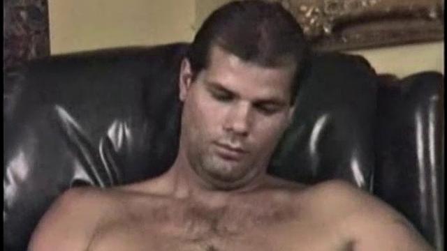 Robert strips down and strokes his thick cock for the camera
