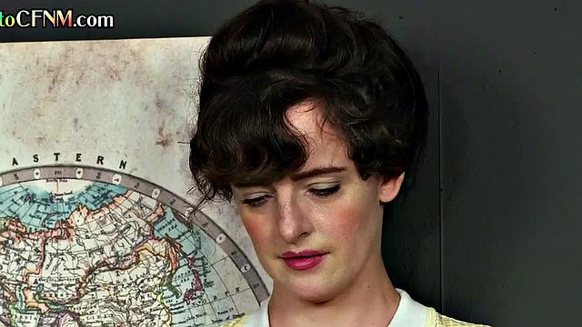 Office CFNM sluts tugging a black cock