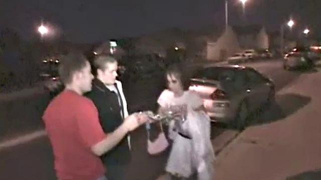 Coed lesbos lick at frat party