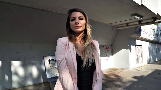 BBC loving slut picked up and fucked in public outdoor