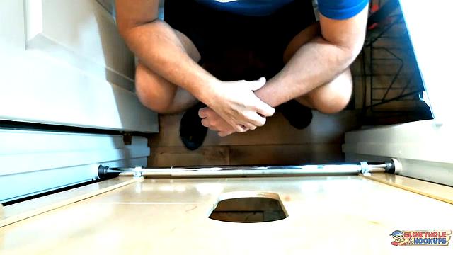 He waits all day just to take more cock at the gloryhole