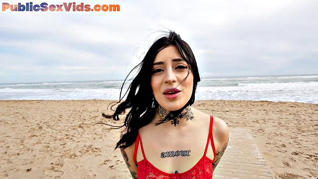 POV public riding with amateur